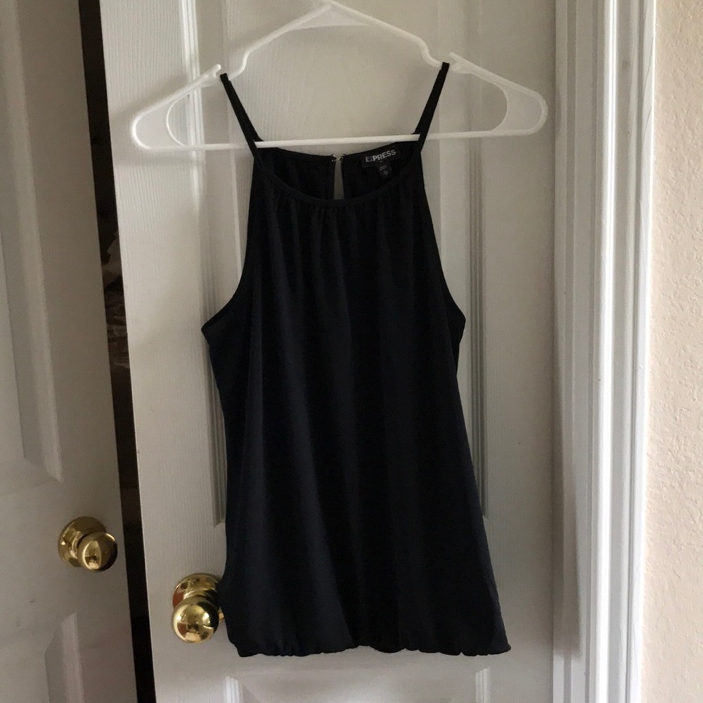 Express tank, black with elastic waste